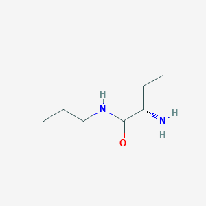 molecular formula C7H16N2O B2486461 (2S)-2-amino-N-propylbutanamide CAS No. 1568091-86-0