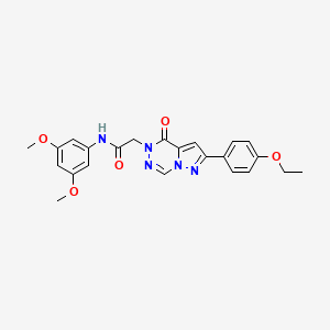 molecular formula C23H23N5O5 B2486468 N-(3,5-dimethoxyphenyl)-2-[2-(4-ethoxyphenyl)-4-oxopyrazolo[1,5-d][1,2,4]triazin-5(4H)-yl]acetamide CAS No. 1021046-32-1