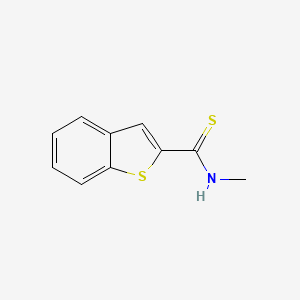 molecular formula C10H9NS2 B2486515 N-methyl-1-benzothiophene-2-carbothioamide CAS No. 144381-05-5