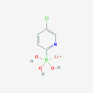 molecular formula C5H6BClLiNO3 B2486516 Lithium (5-chloropyridin-2-YL)trihydroxyborate CAS No. 1393822-89-3
