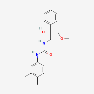 molecular formula C19H24N2O3 B2486519 1-(3,4-Dimethylphenyl)-3-(2-hydroxy-3-methoxy-2-phenylpropyl)urea CAS No. 2034567-83-2