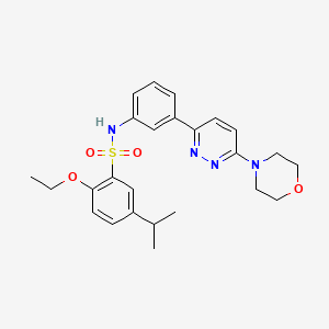 2-ethoxy-5-isopropyl-N-(3-(6-morpholinopyridazin-3-yl)phenyl)benzenesulfonamide