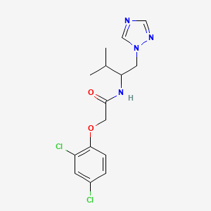 2-(2,4-dichlorophenoxy)-N-(3-methyl-1-(1H-1,2,4-triazol-1-yl)butan-2-yl)acetamide