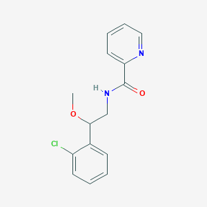 molecular formula C15H15ClN2O2 B2486560 N-[2-(2-chlorophenyl)-2-methoxyethyl]pyridine-2-carboxamide CAS No. 1790198-92-3