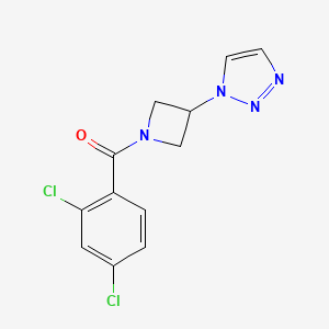 (3-(1H-1,2,3-triazol-1-yl)azetidin-1-yl)(2,4-dichlorophenyl)methanone