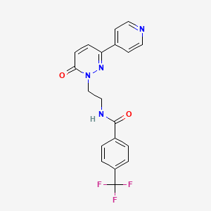 N-(2-(6-oxo-3-(pyridin-4-yl)pyridazin-1(6H)-yl)ethyl)-4-(trifluoromethyl)benzamide