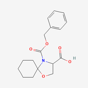 4-[(Benzyloxy)carbonyl]-1-oxa-4-azaspiro[4.5]decane-3-carboxylic acid
