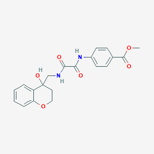 Methyl 4-(2-(((4-hydroxychroman-4-yl)methyl)amino)-2-oxoacetamido)benzoate