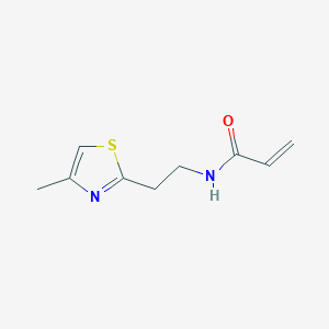 molecular formula C9H12N2OS B2486613 N-[2-(4-methyl-1,3-thiazol-2-yl)ethyl]prop-2-enamide CAS No. 1339474-55-3
