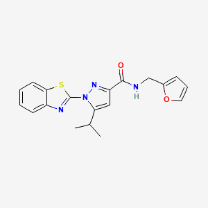 1-(benzo[d]thiazol-2-yl)-N-(furan-2-ylmethyl)-5-isopropyl-1H-pyrazole-3-carboxamide