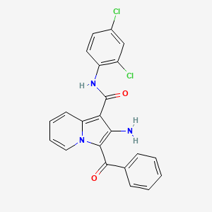 2-amino-3-benzoyl-N-(2,4-dichlorophenyl)indolizine-1-carboxamide