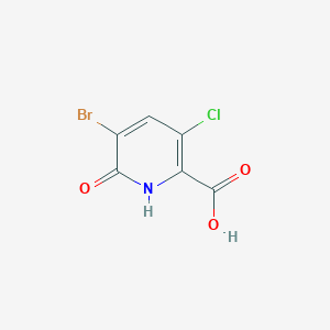 molecular formula C6H3BrClNO3 B2486625 5-Bromo-3-chloro-6-hydroxypicolinic acid CAS No. 1820612-66-5