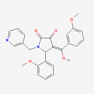 3-hydroxy-4-(3-methoxybenzoyl)-5-(2-methoxyphenyl)-1-(pyridin-3-ylmethyl)-1H-pyrrol-2(5H)-one