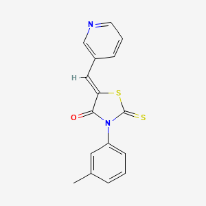 (Z)-5-(pyridin-3-ylmethylene)-2-thioxo-3-(m-tolyl)thiazolidin-4-one