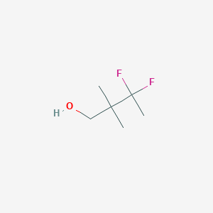 molecular formula C6H12F2O B2486694 3,3-Difluoro-2,2-dimethylbutan-1-ol CAS No. 1955548-09-0