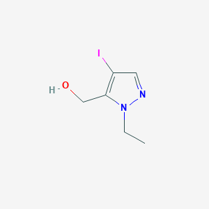 molecular formula C6H9IN2O B2486747 (1-Ethyl-4-iodo-1H-pyrazol-5-yl)methanol CAS No. 2101197-31-1