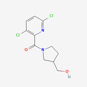 molecular formula C11H12Cl2N2O2 B2486750 [1-(3,6-Dichloropyridine-2-carbonyl)pyrrolidin-3-yl]methanol CAS No. 1444868-42-1