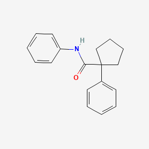 molecular formula C18H19NO B2486774 N,1-diphenylcyclopentane-1-carboxamide 