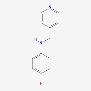 molecular formula C12H11FN2 B2486926 4-fluoro-N-(pyridin-4-ylmethyl)aniline CAS No. 193339-01-4