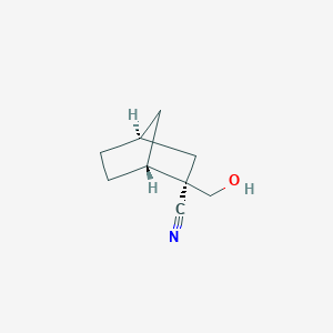 molecular formula C9H13NO B2486932 (1R,2R,4S)-2-(Hydroxymethyl)bicyclo[2.2.1]heptane-2-carbonitrile CAS No. 2377004-97-0