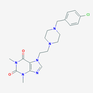 Theophylline, 7-(2-(4-(p-chlorobenzyl)-1-piperazinyl)ethyl)-