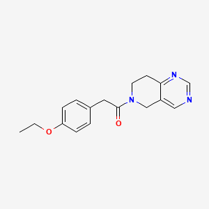 molecular formula C17H19N3O2 B2487036 1-(7,8-dihydropyrido[4,3-d]pyrimidin-6(5H)-yl)-2-(4-ethoxyphenyl)ethanone CAS No. 1797636-63-5