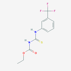 molecular formula C11H11F3N2O2S B2487051 Ethyl N-{[3-(trifluoromethyl)phenyl]carbamothioyl}carbamate CAS No. 23822-57-3