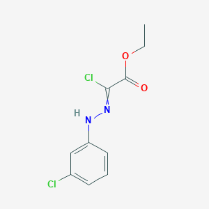 Acetic acid, chloro[(3-chlorophenyl)hydrazono]-, ethyl ester