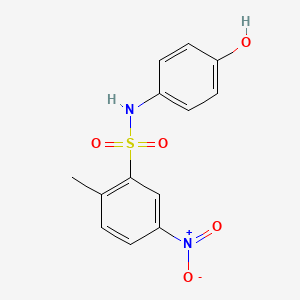 N-(4-hydroxyphenyl)-2-methyl-5-nitrobenzenesulfonamide