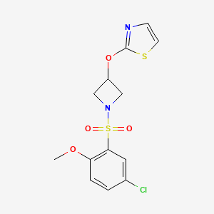 2-((1-((5-Chloro-2-methoxyphenyl)sulfonyl)azetidin-3-yl)oxy)thiazole