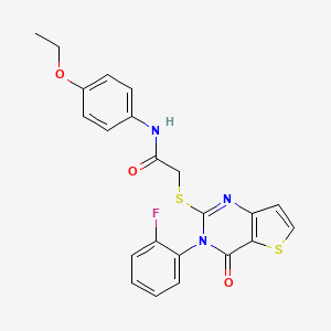 N-(4-ethoxyphenyl)-2-{[3-(2-fluorophenyl)-4-oxo-3,4-dihydrothieno[3,2-d]pyrimidin-2-yl]sulfanyl}acetamide