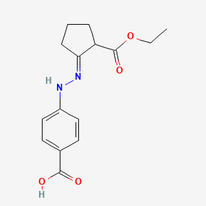 4-[(2E)-2-(2-ethoxycarbonylcyclopentylidene)hydrazinyl]benzoic acid