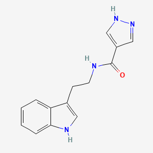 N-[2-(1H-indol-3-yl)ethyl]-1H-pyrazole-4-carboxamide