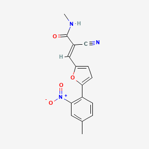 (E)-2-cyano-N-methyl-3-(5-(4-methyl-2-nitrophenyl)furan-2-yl)acrylamide