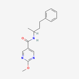 2-methoxy-N-(4-phenylbutan-2-yl)pyrimidine-5-carboxamide
