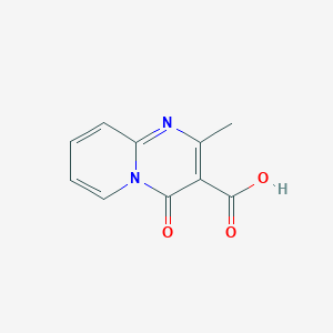 molecular formula C10H8N2O3 B2487143 2-Methyl-4-oxo-4H-pyrido[1,2-a]pyrimidine-3-carboxylic acid CAS No. 123419-91-0