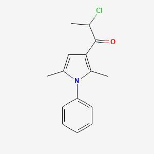 2-chloro-1-(2,5-dimethyl-1-phenyl-1H-pyrrol-3-yl)propan-1-one