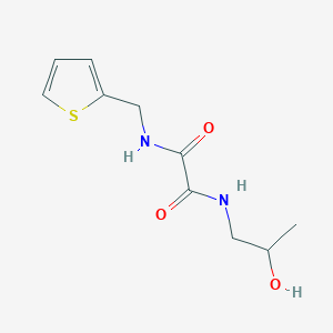 molecular formula C10H14N2O3S B2487156 N1-(2-hydroxypropyl)-N2-(thiophen-2-ylmethyl)oxalamide CAS No. 920246-88-4