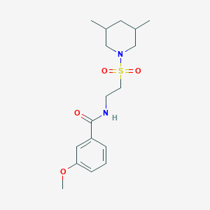 N-(2-((3,5-dimethylpiperidin-1-yl)sulfonyl)ethyl)-3-methoxybenzamide