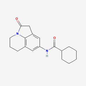 N-(2-oxo-2,4,5,6-tetrahydro-1H-pyrrolo[3,2,1-ij]quinolin-8-yl)cyclohexanecarboxamide