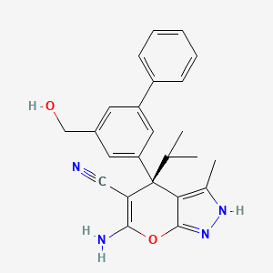 molecular formula C24H24N4O2 B2487172 (+)-SHIN1 CAS No. 2443966-90-1