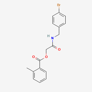 2-((4-Bromobenzyl)amino)-2-oxoethyl 2-methylbenzoate