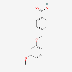 4-[(3-Methoxyphenoxy)methyl]benzoic acid