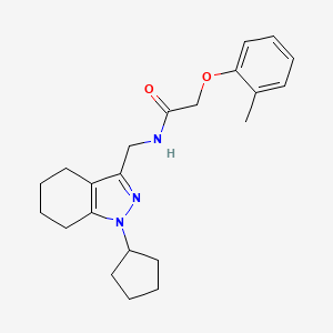 N-((1-cyclopentyl-4,5,6,7-tetrahydro-1H-indazol-3-yl)methyl)-2-(o-tolyloxy)acetamide