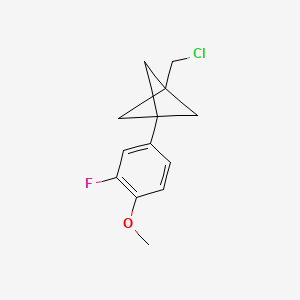 1-(Chloromethyl)-3-(3-fluoro-4-methoxyphenyl)bicyclo[1.1.1]pentane