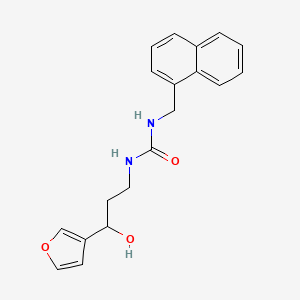 molecular formula C19H20N2O3 B2487223 1-(3-(Furan-3-yl)-3-hydroxypropyl)-3-(naphthalen-1-ylmethyl)urea CAS No. 1428349-43-2