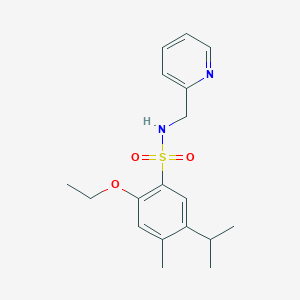 2-ethoxy-5-isopropyl-4-methyl-N-(2-pyridinylmethyl)benzenesulfonamide