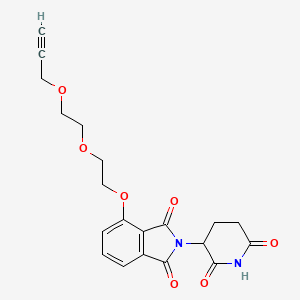 molecular formula C20H20N2O7 B2487238 Thalidomide 4'-ether-PEG2-alkyne CAS No. 2098487-52-4