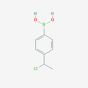 molecular formula C8H10BClO2 B2487239 4-(1-Chloroethyl)phenylboronic acid CAS No. 2377587-47-6