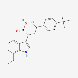 4-(4-tert-butylphenyl)-2-(7-ethyl-1H-indol-3-yl)-4-oxobutanoic acid